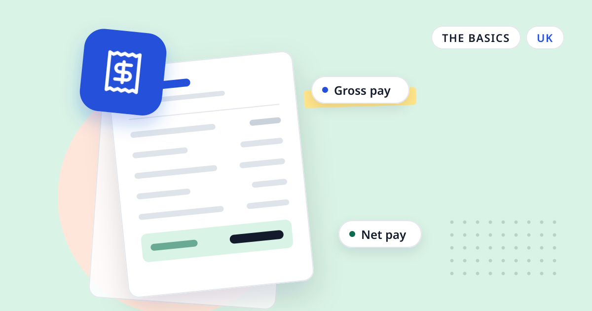 Illustration for “Attachment of earnings orders on a payslip: what employers deduct”: an abstract sheet of paper with a receipt symbol
