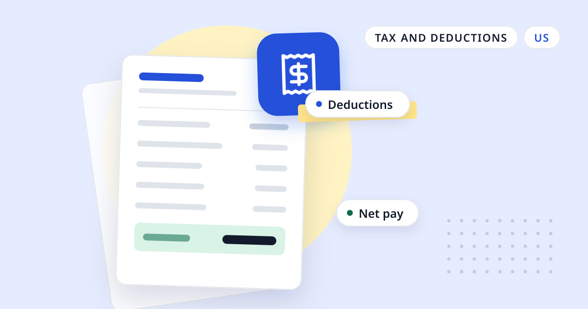 Illustration for “Au pair taxes 2026: stipend, Schedule H and what to give them”: an abstract sheet of paper with a receipt symbol