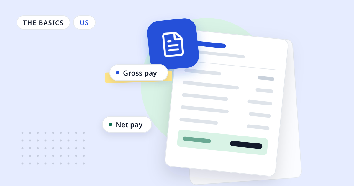 Illustration for “Commission pay: how to pay and tax commissions on a paycheck”: an abstract sheet of paper with a document symbol