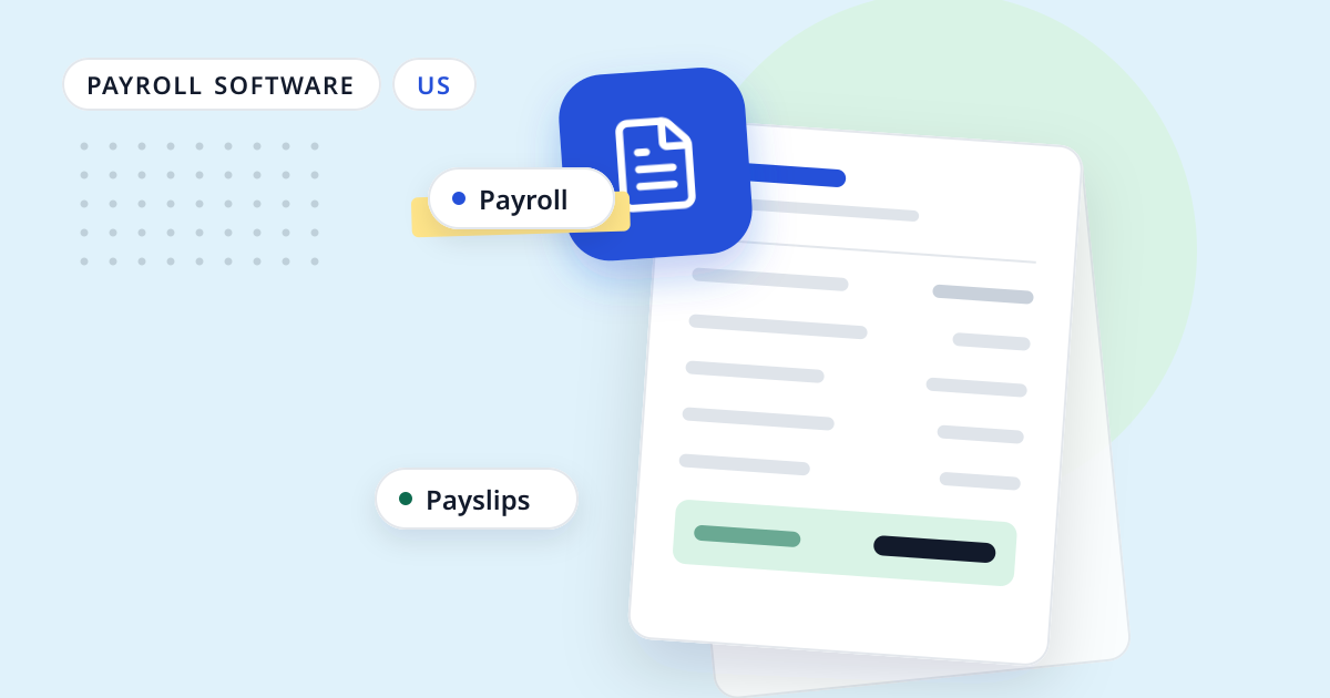 Illustration for “Electronic pay stubs in the US: state rules on email, portals and consent”: an abstract sheet of paper with a document symbol