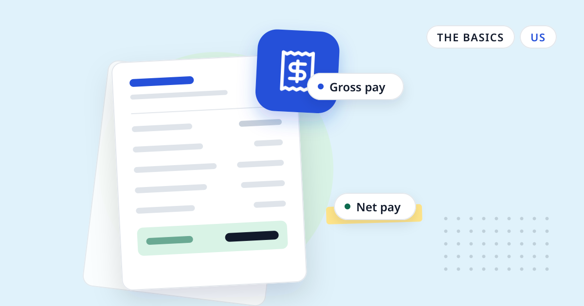 Illustration for “Wage garnishment on a pay stub: federal limits and how to show the deduction”: an abstract sheet of paper with a receipt symbol