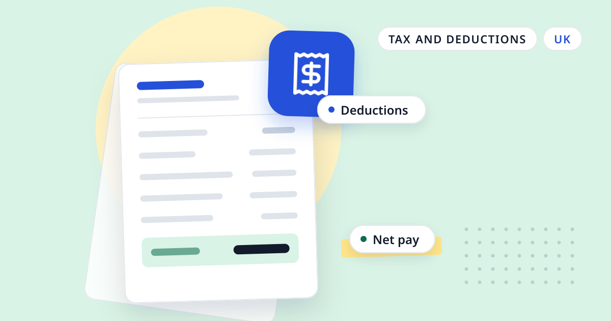 Illustration for “How is a bonus taxed in the UK? PAYE, NI and what the payslip shows”: an abstract sheet of paper with a receipt symbol
