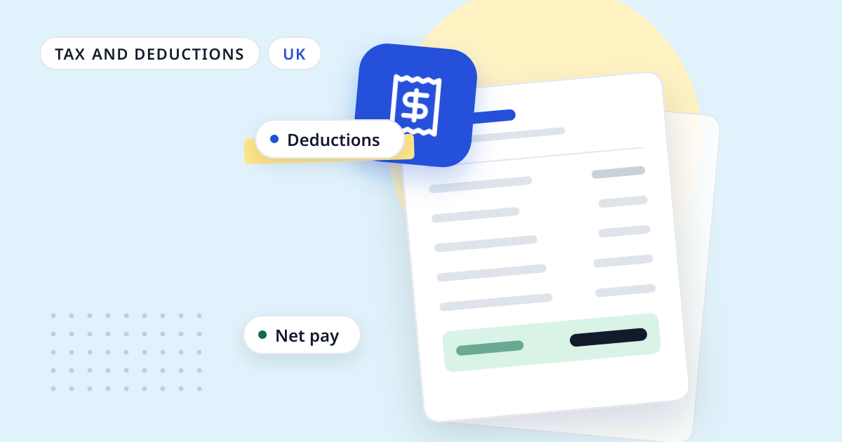 Illustration for “PAYE payment dates 2026/27: when PAYE and NI are due each month”: an abstract sheet of paper with a receipt symbol