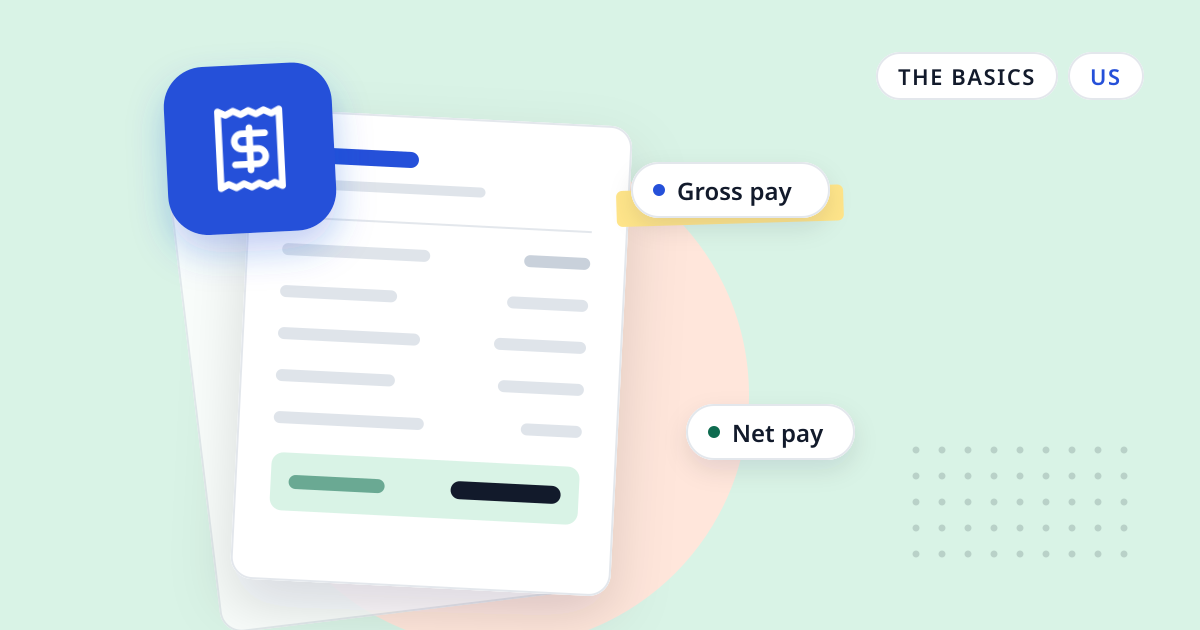 Illustration for “Poppins Payroll review (2026): what $49 a month covers”: an abstract sheet of paper with a receipt symbol